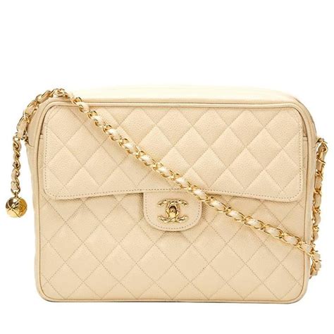 small chanel paris bag beige|Chanel vintage camera bag beige.